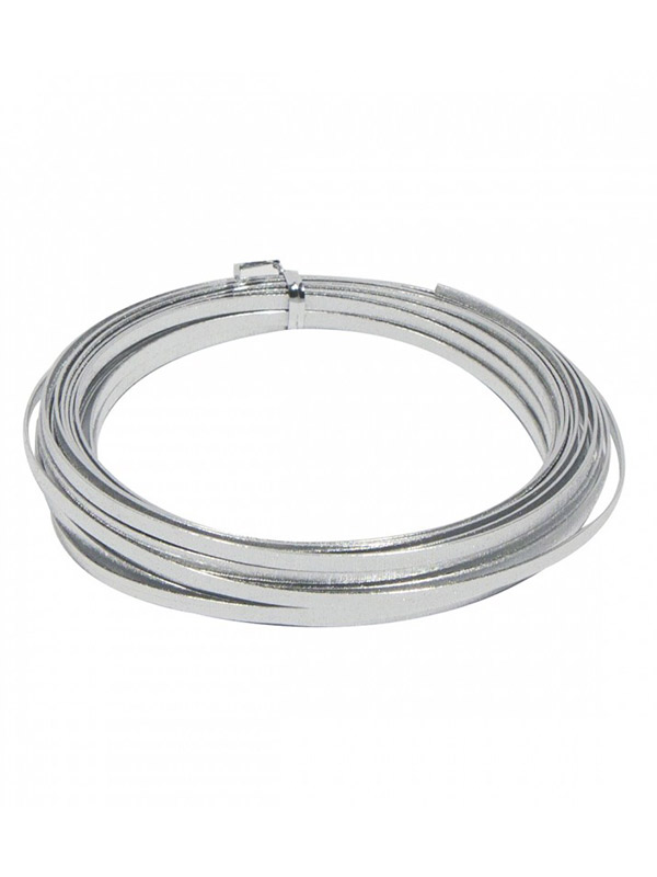Flat Aluminium Wire Silver