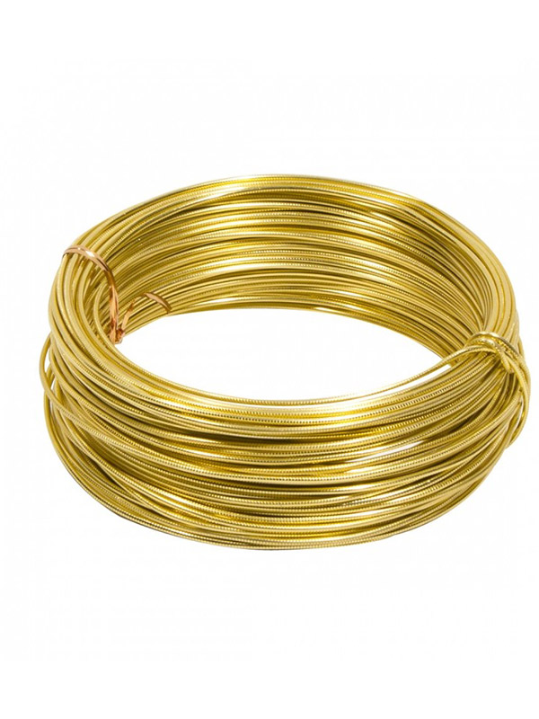 Round Aluminium Wire Gold