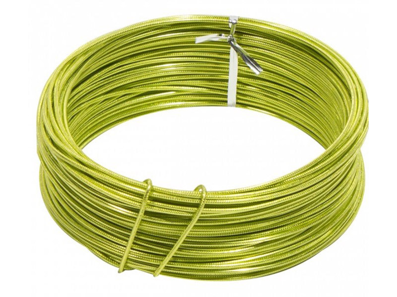 Round Aluminium Wire Apple Green