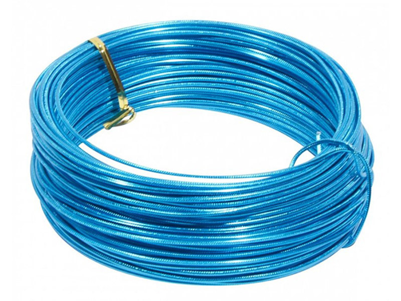 Round Aluminium Wire Blue