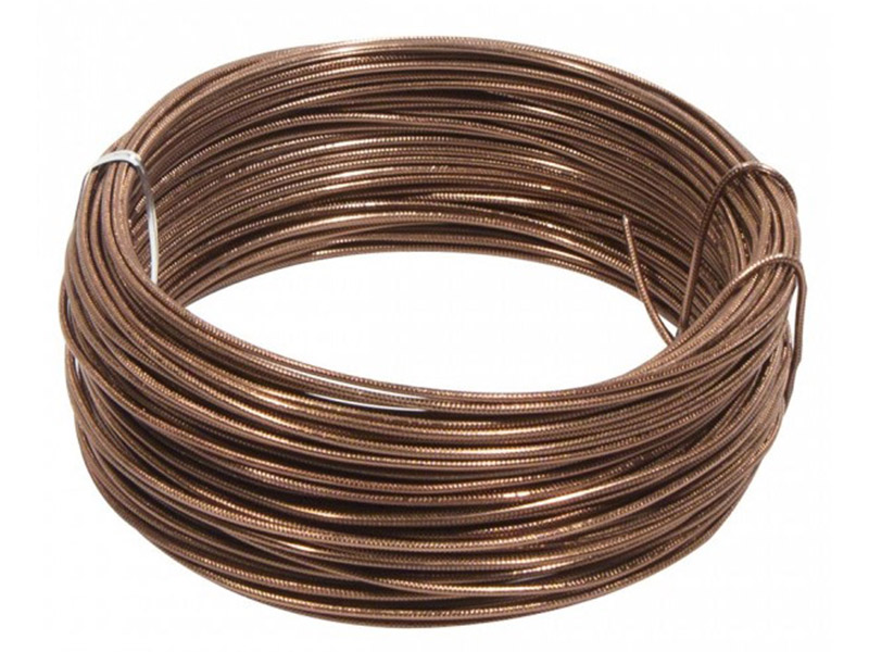 Round Aluminium Wire Brown