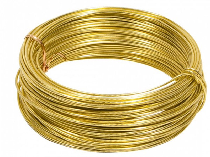 Round Aluminium Wire Gold